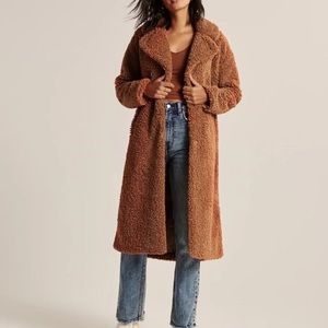 Abercrombie & Fitch Sherpa Teddy Coat